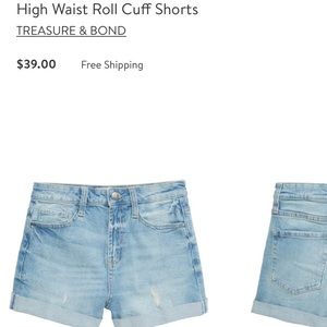 Nordstrom Girls size 10 jeans shorts. Denim.